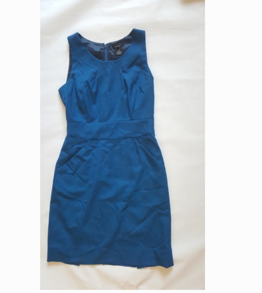 J. Crew Sleeveless Crew neck, Super 120s Dress